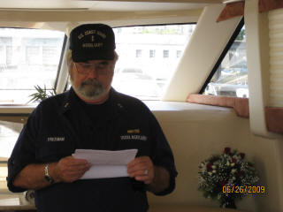 Martin Freeman serving as coxswain for USCGA 70th aniversary event. 