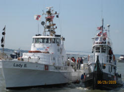 USCG Aux vessels Lady B and Longsplice at 70th Anniversary celebration